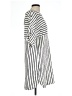 Max Studio Stripes White Casual Dress Size L - photo 4