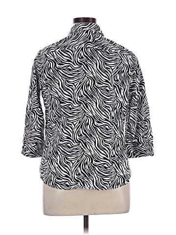 212 Collection 3/4 Sleeve Button-Down Shirt (view 2)