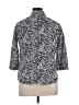 212 Collection Animal Print Black 3/4 Sleeve Button-Down Shirt Size XL - photo 2