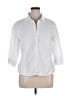 Focus Casual Life White 3/4 Sleeve Button-Down Shirt Size XL - photo 1