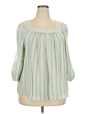 LC Lauren Conrad 3/4 Sleeve Blouse (view 1)