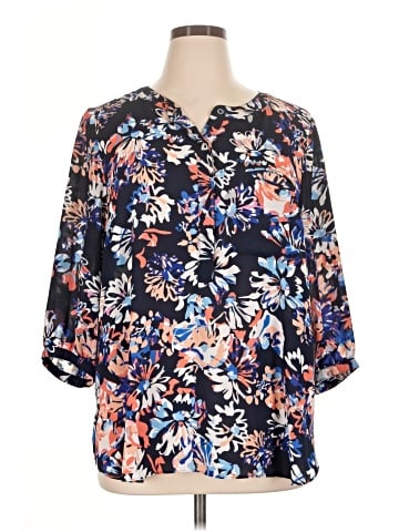 Not Your Daughter's Jeans 3/4 Sleeve Blouse (view 1)