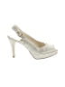 Stuart Weitzman for The Cool People Metallic Silver Heels Size 6 - photo 1