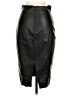 Express 100% Polyurethane Black Faux Leather Skirt Size 0 - photo 2