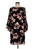 Allison Joy 100% Polyester Floral Black Casual Dress Size M - photo 1