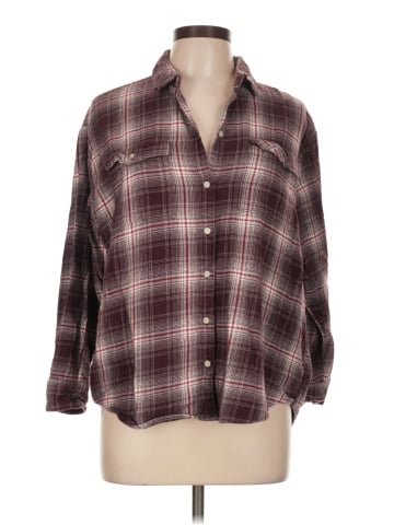 Old Navy 3/4 Sleeve Button-Down Shirt (view 1)