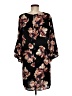 Allison Joy 100% Polyester Floral Black Casual Dress Size M - photo 2