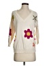 Tribal Jeans Floral Ivory Pullover Sweater Size S - photo 1