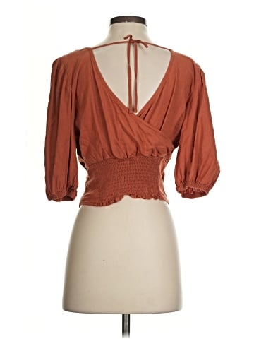 Abercrombie & Fitch Short Sleeve Blouse (view 2)