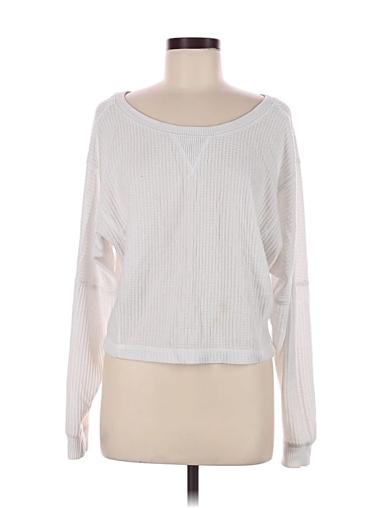 Pre-owned Aéropostale Long Sleeve T-shirt In White