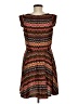 Pinky 100% Polyester Chevron-herringbone Brown Casual Dress Size M - photo 2