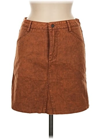 She + Sky Denim Skirt (view 1)