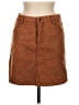 She + Sky Solid Brown Denim Skirt Size M - photo 1