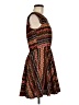 Pinky 100% Polyester Chevron-herringbone Brown Casual Dress Size M - photo 4