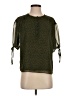 1.State Animal Print Green 3/4 Sleeve Blouse Size XS - photo 1