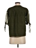 1.State Animal Print Green 3/4 Sleeve Blouse Size XS - photo 2