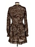 Ambition Animal Print Brown Casual Dress Size M - photo 2