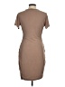 Express Solid Tan Casual Dress Size M - photo 2