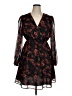 Cupshe 100% Polyester Floral Black Cocktail Dress Size XL - photo 1
