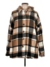 Unbranded 100% Polyester Plaid Brown Coat Size M - photo 1