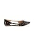 Just Fab Animal Print Brown Flats Size 9 - photo 1
