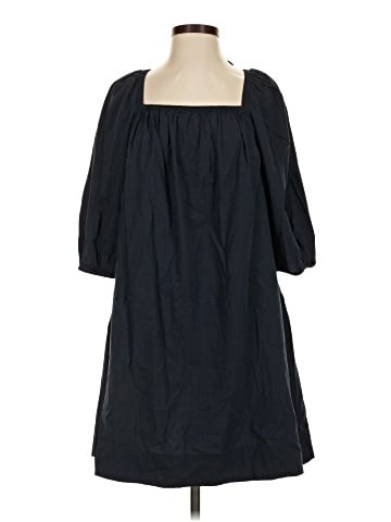 Madewell Square-Neck Puff-Sleeve Mini Dress (view 1)