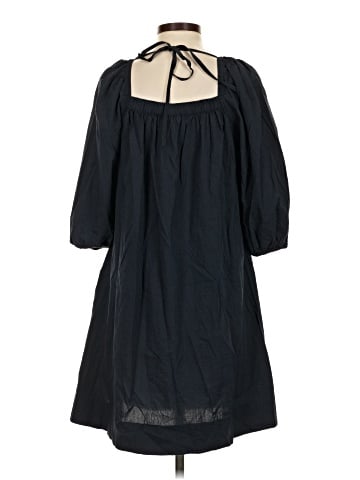 Madewell Square-Neck Puff-Sleeve Mini Dress (view 2)