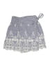 Zara 100% Cotton Paisley Gray Blue Skort Size XS - photo 1