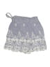 Zara 100% Cotton Paisley Gray Blue Skort Size XS - photo 2