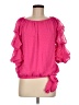 CeCe 100% Polyester Pink 3/4 Sleeve Blouse Size M - photo 1