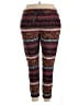 Eddie Bauer Print Burgundy Leggings Size XL - photo 1