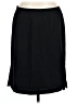 ING 100% Polyester Solid Black Casual Skirt Size 12 (petite) - photo 1