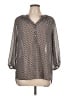 Max Studio Gray 3/4 Sleeve Blouse Size L - photo 1