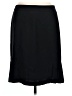 ING 100% Polyester Solid Black Casual Skirt Size 12 (petite) - photo 2