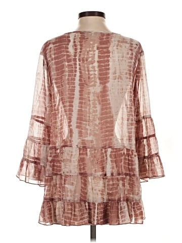 LOGO by Lori Goldstein 3/4 Sleeve Blouse (view 2)