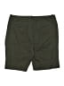Banana Republic Solid Green Khaki Shorts Size 14 - photo 2
