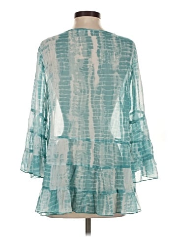 LOGO by Lori Goldstein 3/4 Sleeve Blouse (view 2)