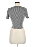 Caution to the Wind Silver Short Sleeve Top Size M - photo 2