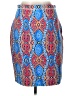 J. McLaughlin Print Blue Casual Skirt Size L (estimated) - photo 2