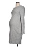 Hello Miz Gray Casual Dress Size Lg Maternity - photo 1