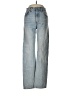 Denim Forum Chevron-herringbone Blue Jeans Size 25 - photo 1