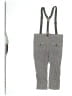 Me and Henry Chevron-herringbone Gray Snow Pants With Bib Size 2 - 3 - photo 2
