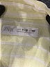 Zara Stripes Yellow Long Sleeve Button-Down Shirt Size 11 - 12 - photo 3