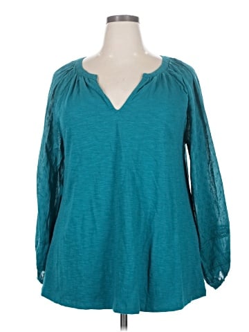 Lane Bryant Long Sleeve Blouse (view 1)