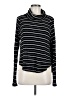 We the Free Stripes Black Turtleneck Sweater Size M (estimated) - photo 1