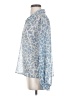 CAbi 100% Polyester Animal Print Blue Long Sleeve Blouse Size S - photo 5