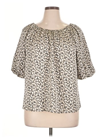 Ann Taylor Factory Short Sleeve Blouse (view 1)