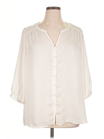 Rose + Olive 3/4 Sleeve Blouse (view 1)