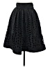 W by Worth 100% Polyester Solid Black Formal Skirt Size 8 - photo 1