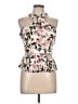 Francesca's 100% Polyester Ivory Sleeveless Blouse Size L - photo 1